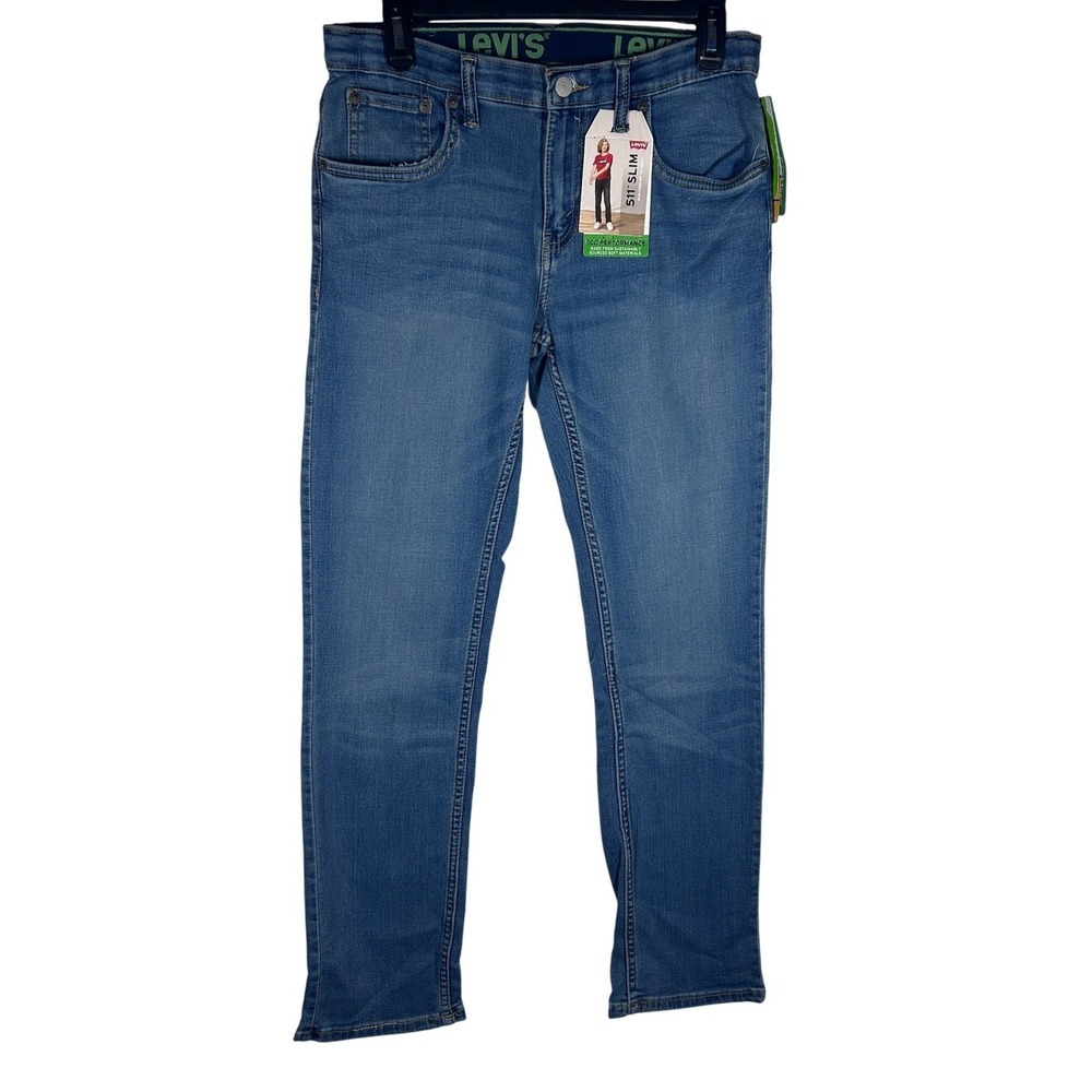 Levis 511‎ Slim Boys Jeans Size 16 Reg 28x30 Performance Stretch Medium Wash NEW